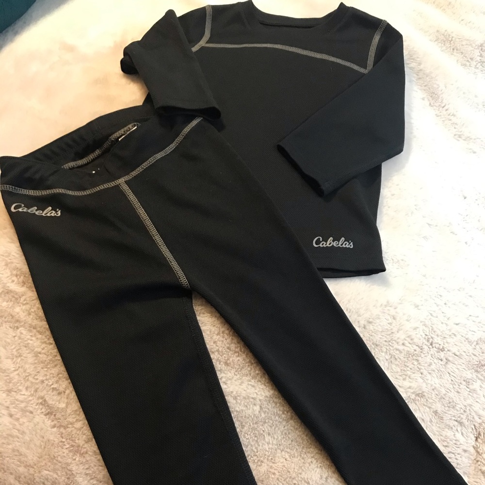 Cabelas kids thermal long underwear